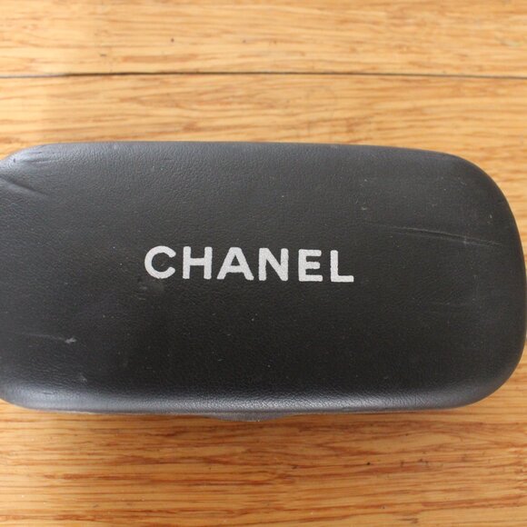 Chanel Classic Oversized Black Gold Logo Square Sunglasses Unisex Frames - Picture 7 of 8